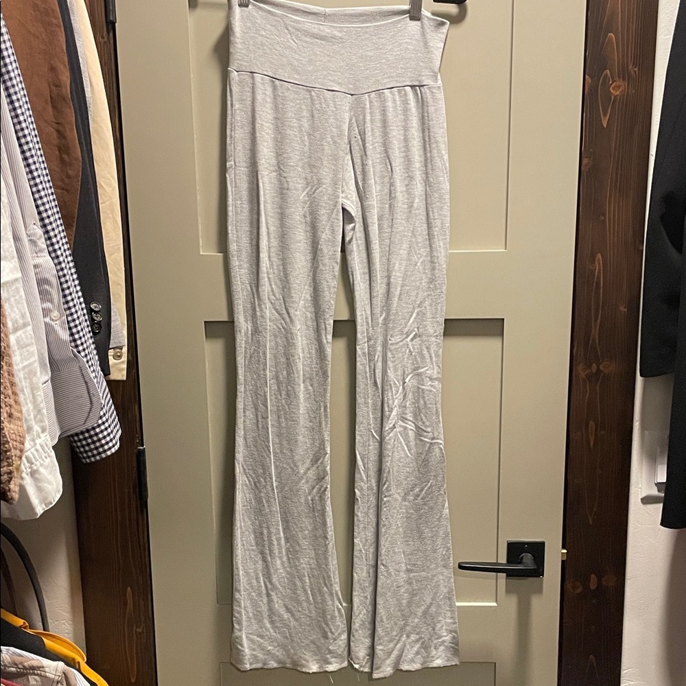 Bleusalt Heather Grey High-Waisted Pajama Pants size 1 - Picture 2 of 6